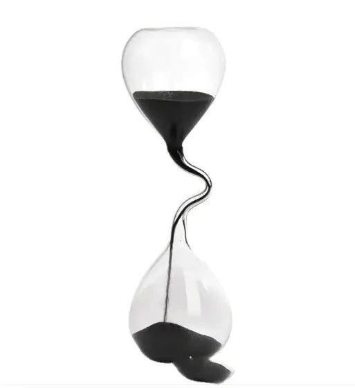 Zen Hourglass Timer – Elegant Thin Neck Glass for Mindful Moments