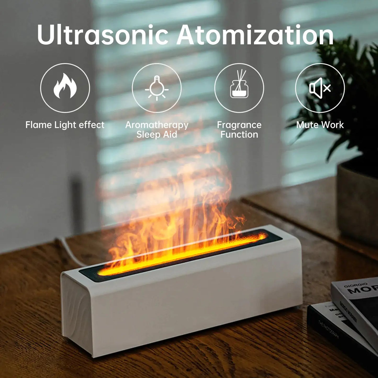 Glass Gravity Salt Lamp & Aromatherapy Diffuser