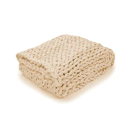 Zen Weighted Knitted Blanket 15 lb – Deep Sleep Comfort