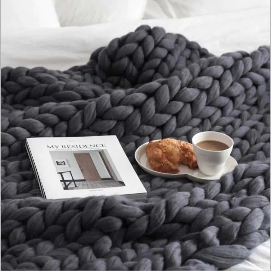 Zen Weighted Knitted Blanket 15 lb – Deep Sleep Comfort