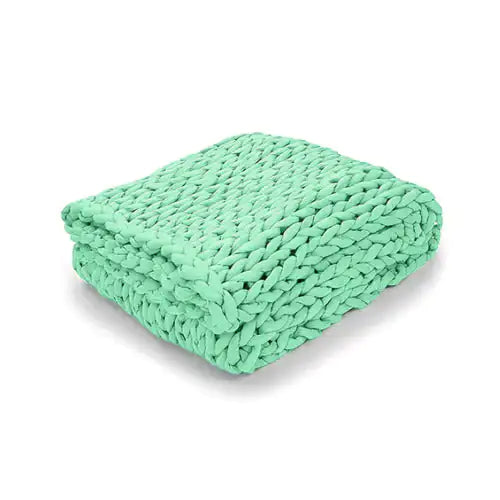 Zen Weighted Knitted Blanket 15 lb – Deep Sleep Comfort