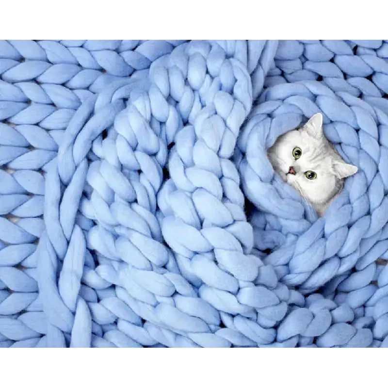 Zen Weighted Knitted Blanket 15 lb – Deep Sleep Comfort